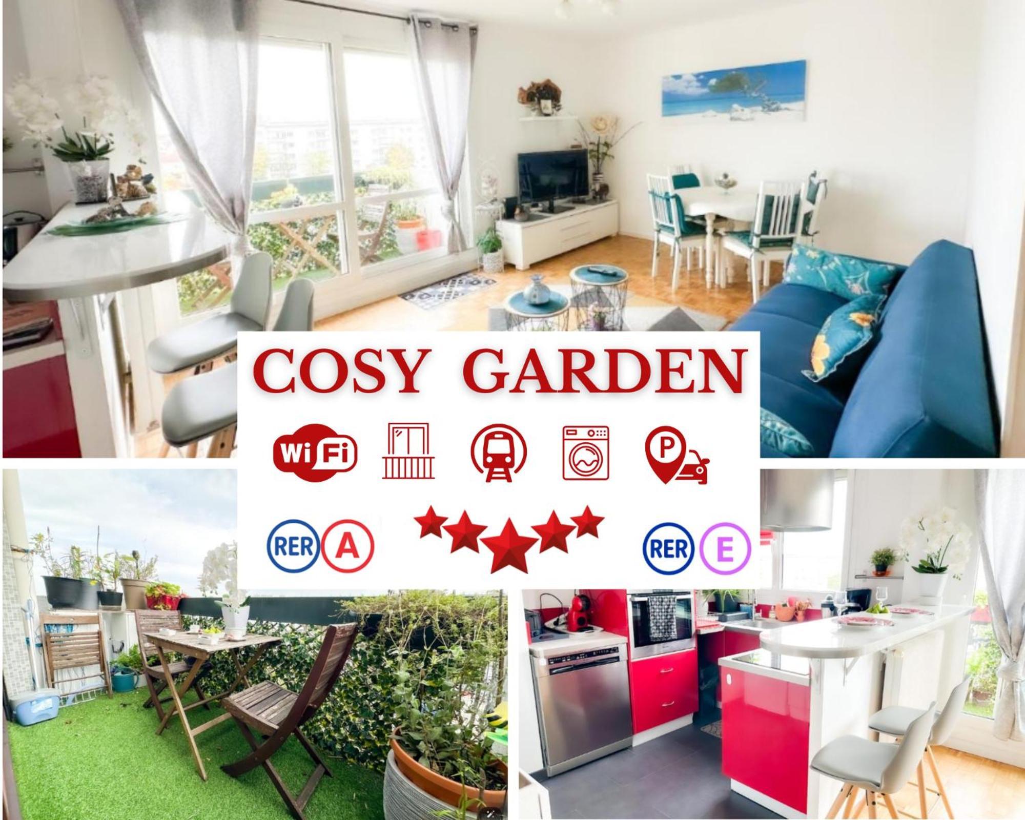 - Le Cosy Garden - Proche Rer A Et E - Paris Disney - Parking Et Wifi Gratuit ! Family Special Offer Champigny-sur-Marne Bagian luar foto